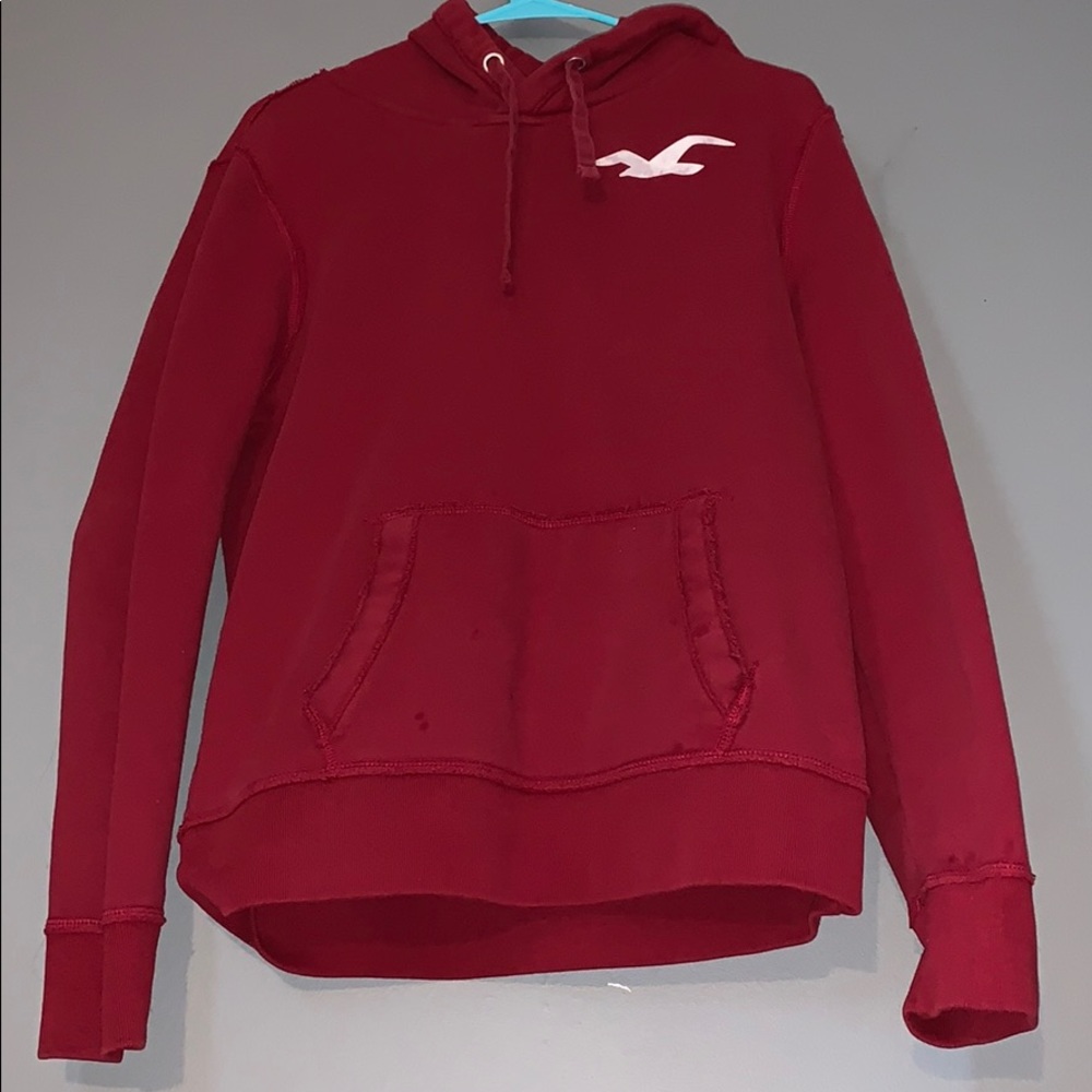 Men’s Hollister maroon hoodie